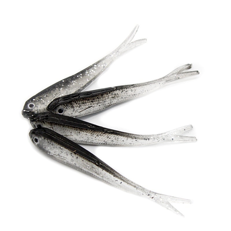 5Pieces Fishing Lures Jigs With Lead Fish 2.35g/6.5g Soft Bait Lures