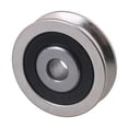 thumbnail image 3 of 4PCS Bearing Steel U Type Groove Pulley Rolloer Wheel 6x30x8mm for Door, 3 of 5