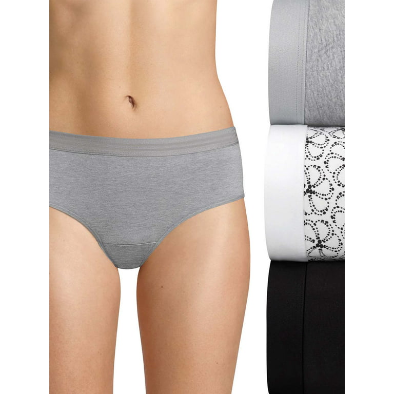 Shop Hanes Ultimate Women's Constant Comfort X-Temp Bikini 3-Pack  Grey/Black - Hanes, delivered to