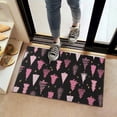 thumbnail image 2 of Black and Pink Christmas Tree Pattern Door Rugs,Washable Non Slip Door Mats Indoor,Decorative Door Mats,Entry Mat Indoor for Entrance,Bedroom,Kitchen,Bathroom,16"x24", 2 of 6