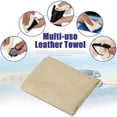 thumbnail image 5 of Chamois Cloth for Car - 35'' x 23.6'' (5.7 sq ft) - Extra Large Drying Natural Shammy Towel Real Leather Washing Cloth Cleaning Car Wipes, 5 of 6