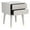 Grey/Gold, variant on SAFAVIEH Lyla Mid-Century Retro Silver Cap Nightstand, Grey/Gold