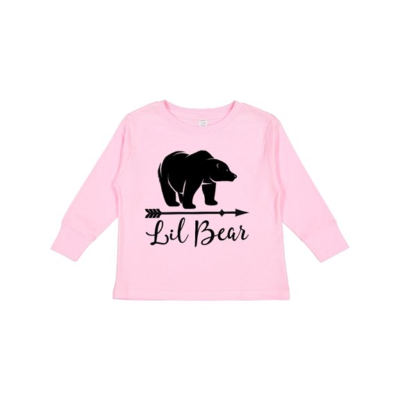 Inktastic Lil Bear Boys Cute Baby Boys Long Sleeve Toddler T-Shirt