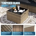 thumbnail image 6 of Sunmthink 11-Piece Outdoor Patio Furniture, Patio Furniture Sets with Fire Pit, Wicker Outdoor Conversation Set and Waterproof Cover, 6 of 9