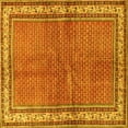 thumbnail image 1 of Ahgly Company Machine Washable Indoor Square Persian Yellow Traditional Area Rugs, 5' Square, 1 of 4