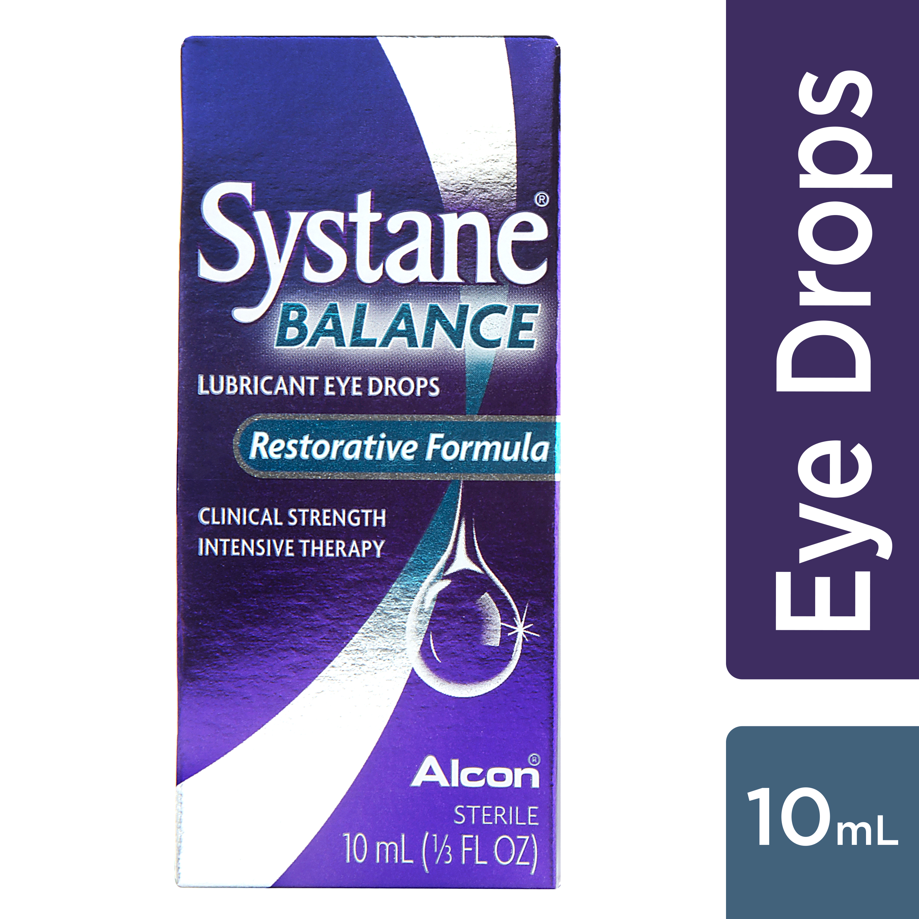 Systane balance lubricating eye drops for dry eyes symptoms, 10ml