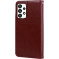 thumbnail image 3 of Wallet Case for Samsung Galaxy A23/Galaxy F23/Galaxy M23, [Wrist Strap] Rose Flower Cover with Credit Card Holder Cash Pockets Flip Phone Case for Samsung Galaxy A23/M23/F23 RS Brown, 3 of 13