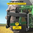thumbnail image 2 of VEVOR 3-Point Quick Hitch, 3000 LBS Lifting Capacity Tractor Quick Hitch , Adaptation to Category 1 & 2 Tractors, No welding & 5 level Adjustable bolt, 2 of 9