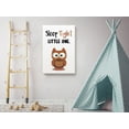 thumbnail image 3 of Awkward Styles Owl Canvas Wall Art Ready to Hang Artwork Sleep Tight Little One Baby Bedroom Decor Cute Owl Illustration Lovely Quotes Artwork Inspirational Wall Art Decor Kids Bedroom Decor Ideas, 3 of 7