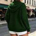 thumbnail image 5 of cocolona Womens Plus Size Knit Cardigan Oversized Long Sleeve Hooded Drawstring Jacket Solid Color Casual Zipper Fall Tops, 5 of 7