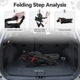 thumbnail image 6 of SHUO Y - Pet Stroller, Foldable 4 Wheels Cat And Dog Stroller with Mesh Windows, Cup Holder, Storage Basket, Pet Strolling Cart Holds up to 22lbs for Small Medium Dogs Cats, Black, 6 of 8