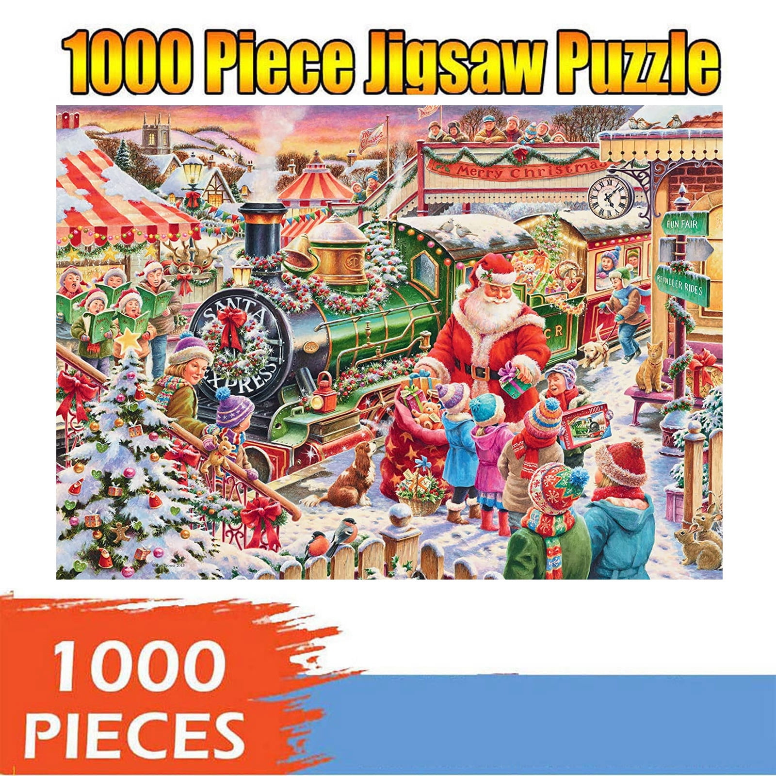 1000 Piece Jigsaw Puzzle Children Adult Family Game Christmas Puzzles Xmas Gifts 