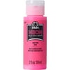FolkArt Neon Blacklight Acrylic Craft Paint, Matte Finish, Pink, 2 fl oz