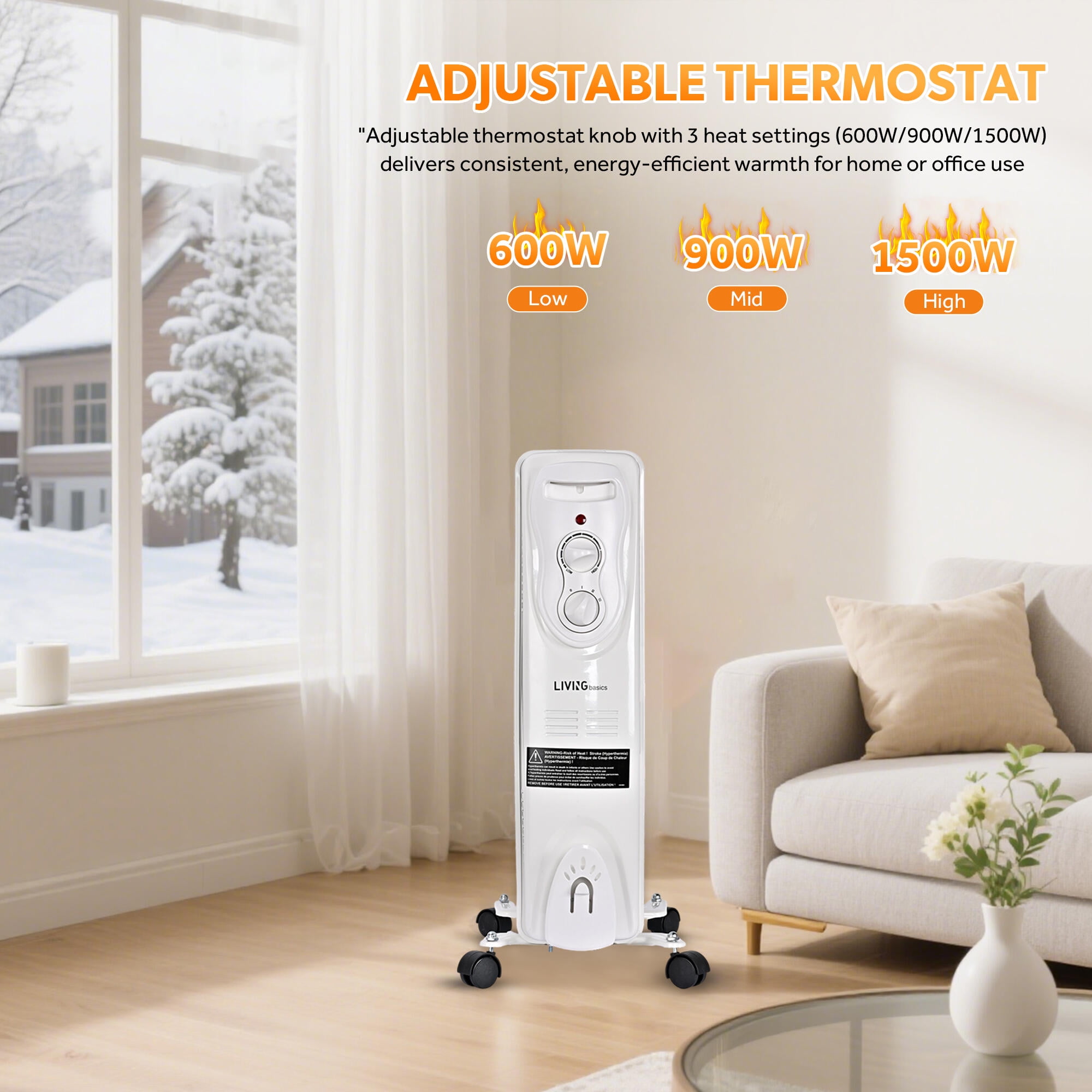 1500 Watt Beldray Ceramic Radiator Warm Home Heating 2000w Ceramic