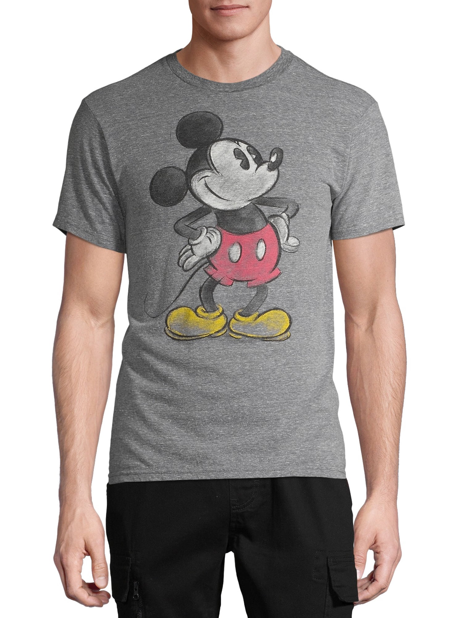 Verbeelding Burger hoogte Mickey Mouse Disney Men's and Big Men's Graphic Charcoal T-shirt -  Walmart.com