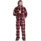 thumbnail image 1 of Pijama de una pieza con pie y capucha de polar para hombre Adepaton CJWUS-3673, 1 of 4