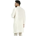 thumbnail image 6 of SKAVIJ Art Silk Kurta for Men Embroidered Indian Party Casual Shirt X-Large Off-White, 6 of 6