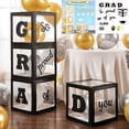thumbnail image 1 of Muyoka Decoraciones para fiestas de graduación Cajas para globos 4 piezas Cajas para globos reutilizables y plegables Suministros para fiestas de celebración Muyoka Hogar, 1 of 6