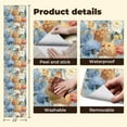 thumbnail image 4 of Peel and Stick Wallpaper Contact Paper Blue Cute Cat Fluffy Kitten Nursery Kids Room Dollhouse Cats Flowers Self Adhesive and Removable 24in x 118in, 4 of 8