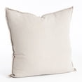 thumbnail image 4 of SARO 13049.RO20S 20 in. Square Fringed Design Linen Down Filled Pillow - Rouge, 4 of 7
