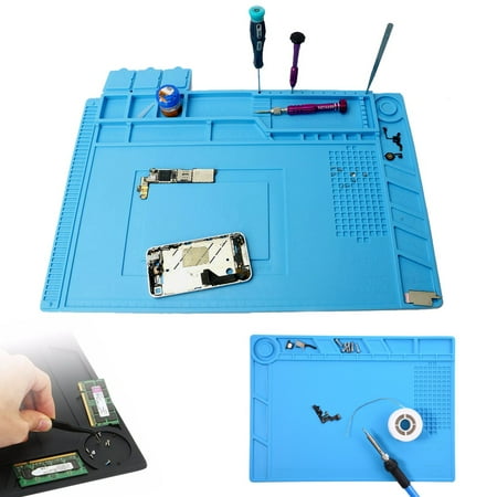 - Heat Insulation Silicone Pad Soldering Repair Maintenance Desk Mat Work Platform For Phone Repair service Magnetic Heat Solder