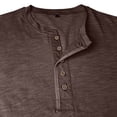 thumbnail image 5 of Fabrcox Henley Shirts for Men Short Sleeve Fitted Mens Top Lightweight Breathable Spring Summer Outdoor Running Men's T-Shirts, 5 of 6