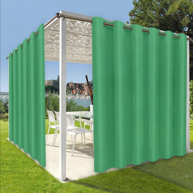 Rideaux Intérieurs Extérieurs pour Patio \ Panneau de Rideau à Oeillets Bloquant le Soleil pour Intimité, Rideaux Résistants aux Intempéries pour Gazebo, Véranda avant, Pergola, Kaki G x H Panneau