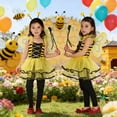 thumbnail image 2 of BOOMNY Toddler Girls Bee Dress Up Funny Stage Performance Outfits for Girl Cute Mesh Tulle Dress Wings Hairband Cozy Kids Clothing, 2 of 7