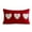 C, variant on Valentine's Day Pillow Cover 12x20 Inch, Embroidered Heart Plush Throw Pillow Cover for Couch & Bed - Winter Heart Pillow Valentine's Day Decorations & Home Decor (F)
