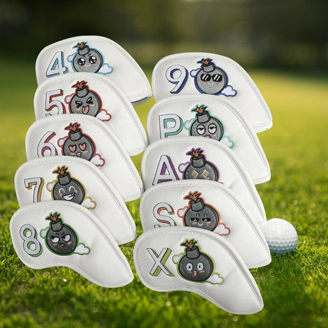 Couvre-tête en Fer de Golf pour Homme, Cadeau, Blanc