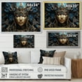 thumbnail image 4 of Designart "Dream Woman Egypt Pharaohs painting II" Egypt Floater Framed Canvas Wall Art, 4 of 7