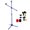 Dark Blue, variant on 5 Core Adjustable Tripod Floor Microphone Stand with Extendable Telescoping Boom Arm, Heavy Duty Mic Holder for Stage Recording Podcast Streaming