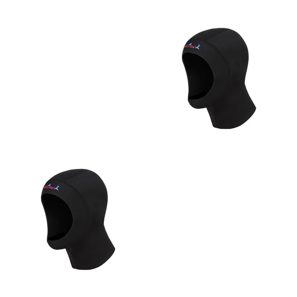 Eigraketly DIVE SAIL 1MM Gorros de buceo Keep Warm Neoprene Hoodie Mujeres Hood Neck Cover Sunscreen Swim Wetsuit Gorro de natación para 【SG】 2piezas