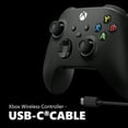 thumbnail image 3 of Microsoft Xbox Wireless Controller With USB-C Cable for Xbox Series X, Xbox Series S, Xbox One, and PC - Carbon Black, 3 of 7