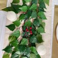 thumbnail image 4 of 2PCS Home Wedding Decoration Artificial Leaf Rattan Silk Leaves Garland Spring Green Plastics 200CM Simulation Fake Plant, 4 of 5