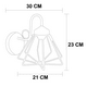 thumbnail image 5 of Lampara De Pared, Luz Ideal, Diamante Vintage, E27., 5 of 5
