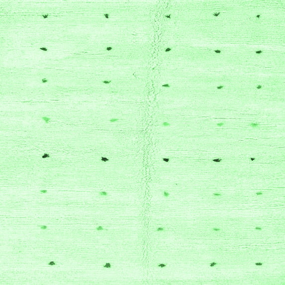 Ahgly Company Indoor Square Solid Emerald Green Modern Area Rugs, 5' Square