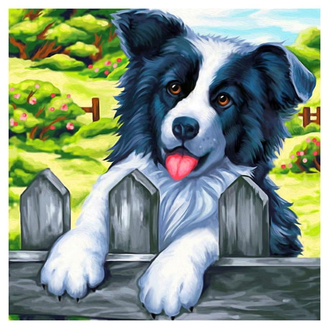 5D bricolaje completo taladro diamante pintura dibujos animados perro punto de cruz bordado kits FLhrweasw Nuevo