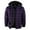 Purple, variant on Thick Flannel Plaid Jackets for Men Sherpa Thermal Fleece Lined Hoodies Full Zip Up Hoodie Winter Outwear