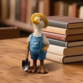 thumbnail image 5 of Adorable Figurine Décorative en Résine en Forme de Canard, Artisanale Exquise Résistante à la Décoloration, Base Pondérée Anti-Basculement Imperméable pour Salon, Entrée, Chambre, Bureau, Accessoire de Photographie de Pâques, Cadeau de Fête, Déco, 5 of 5