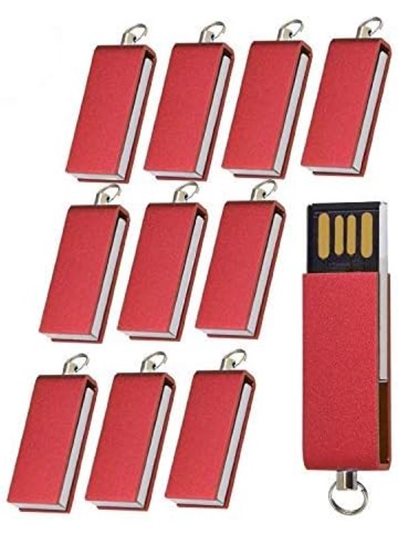 2.0/3.0 Usb Flash Memory Drive 10 Pack (2.0/512Mb, Red)