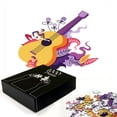 thumbnail image 2 of Ambesonne Music Jigsaw Puzzle Durable Cardboard, Guitarist Performing, 1000 pcs, Mustard and Multicolor, 2 of 5