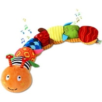 Baby Toys 0-6 Months, Sensory Soft Musical Caterpillar Rattle Infant Toy Gifts for Newborn 1 2 Year Old Boys Girls