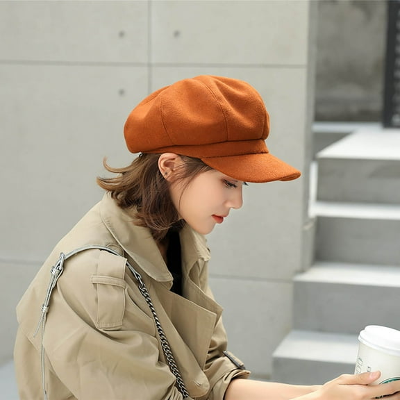 Women's Berets Ladies Hat Autumn And Winter Warm Fashion Wool Beret Painter Dome Trend Hat, Women's Accessories Berets