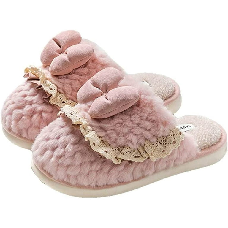 Fancy fur slippers outlet