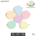 thumbnail image 2 of 25 Units Acrylic Circle Blanks 1/8" Thick – Pastel Colors – (Size 1.5") Made in USA, 2 of 3