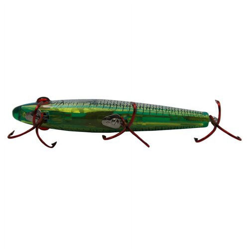 MirrOlure Series III Floating Twitch Bait, 3/8 oz, Chartreuse Silver Blue