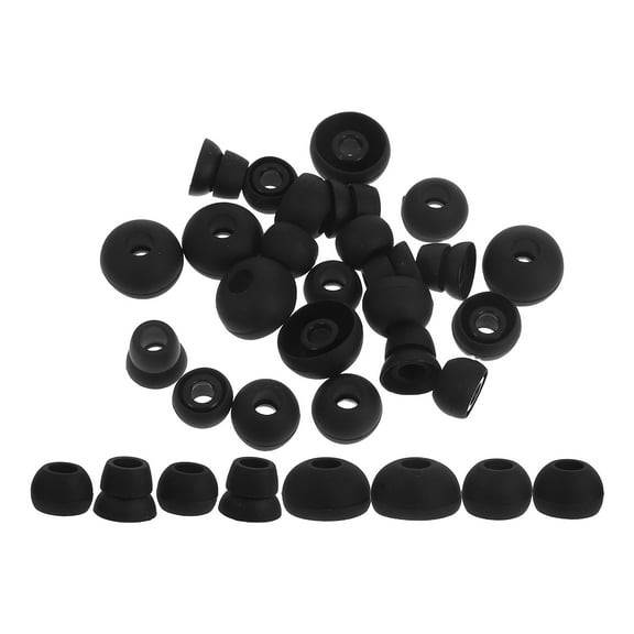 WHAMVOX 32pcs Silicone Ear Bud Replacement Tips Comfortable Fit Long Wearing Noise Isolating Skin Friendly Material For Commuting Sports Travel