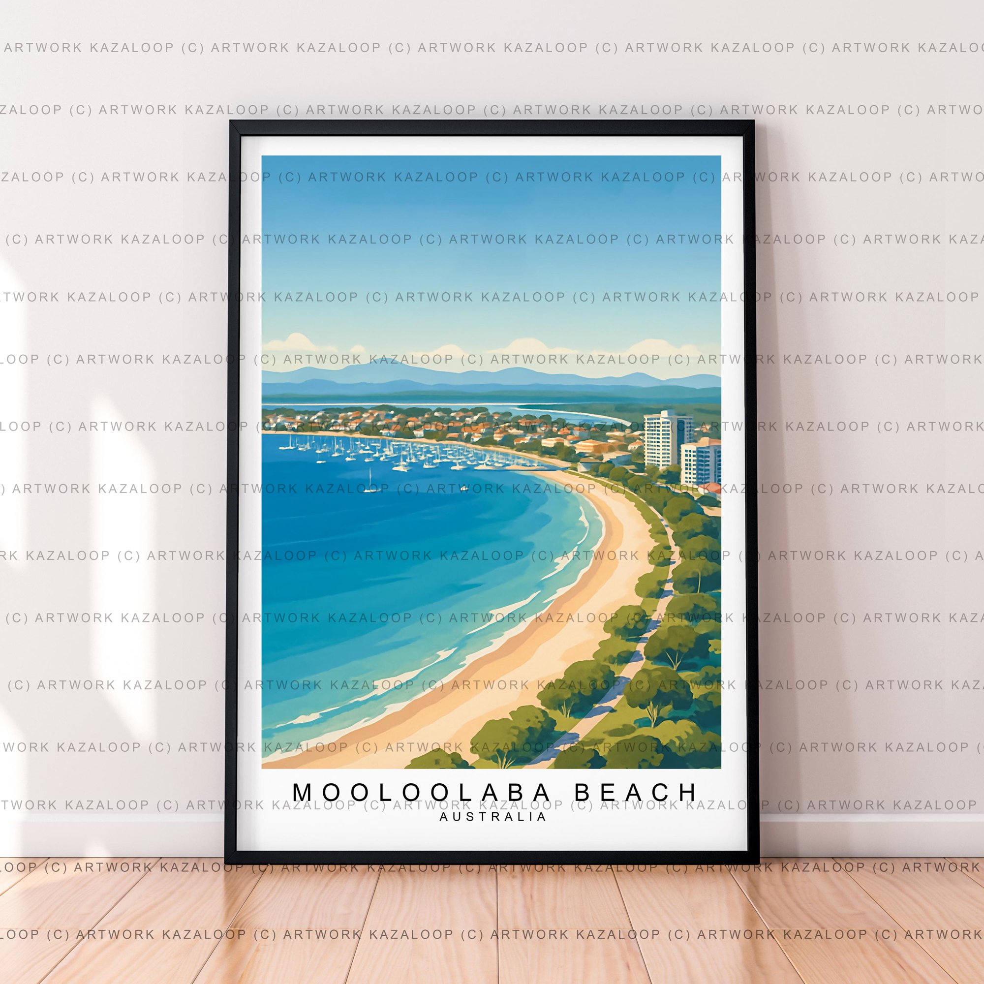 Miramar Beach Florida Unillustration Art Unprint Miramar Beach Travel Travel Wall Art Poster , Poster Print Only
