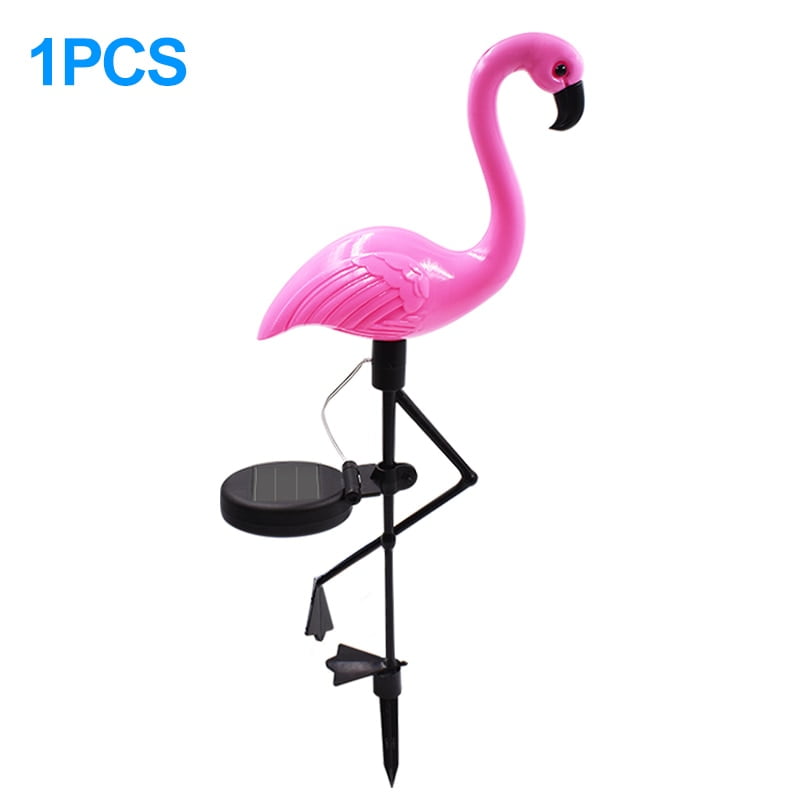 Solar Powered Flamingo Lawn Lamp Garden Decor Solar Lights Waterproof